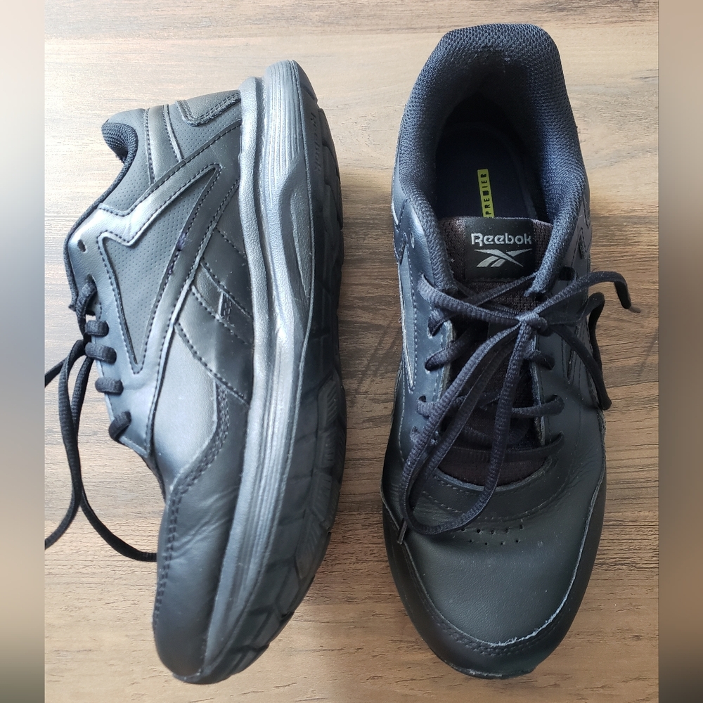 Reebok Shoes Womens 8.5 Walk DMX Max Athletic Low Sneakers Black Lace Up